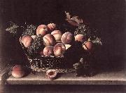 MOILLON, Louise Basket with Peaches and Grapes s Sweden oil painting artist